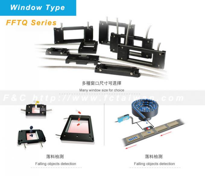 120mm Fenster-Faser-Optik-Sensor-Durch-Strahln-reflektierender fallender Gegenstand, der Sensor zählt